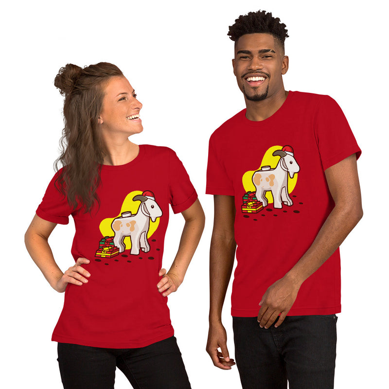 Holiday Goat Minifigure Unisex T-Shirt
