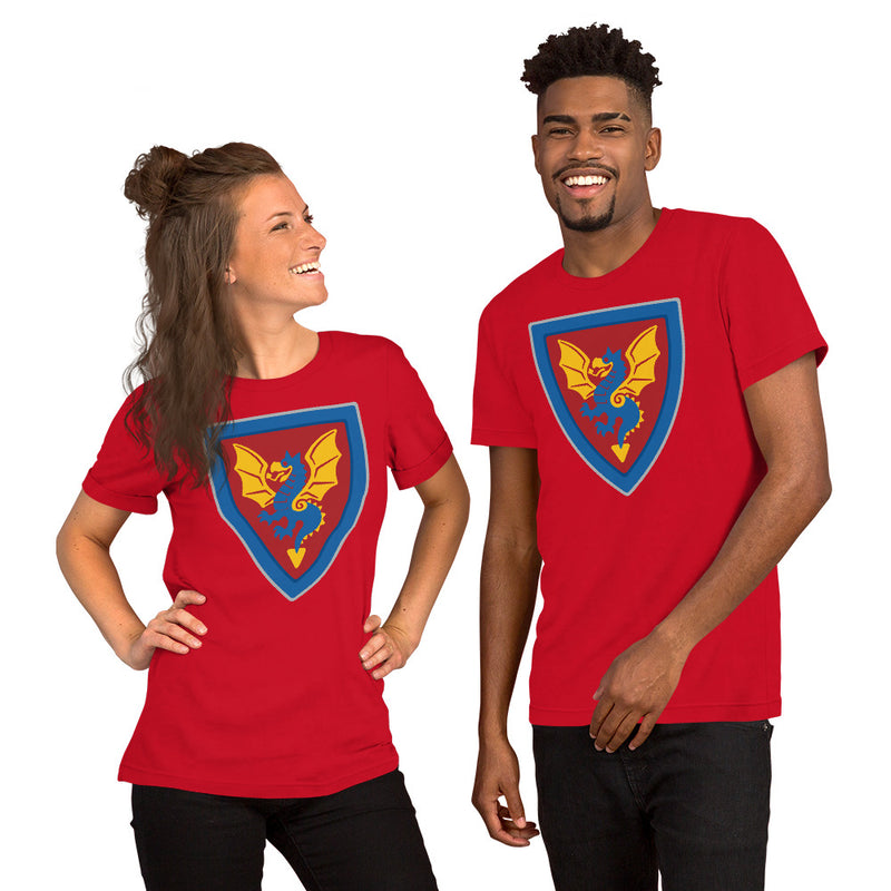 Vintage Castle Shield Dragon 2 Brick Minifigure Shirt