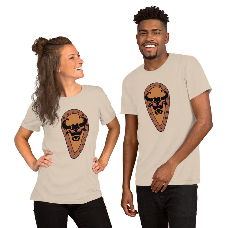 Vintage Castle Shield Bull Brick Minifigure T-Shirt