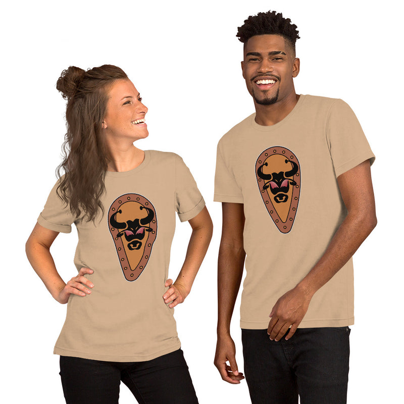 Vintage Castle Shield Bull Brick Minifigure T-Shirt