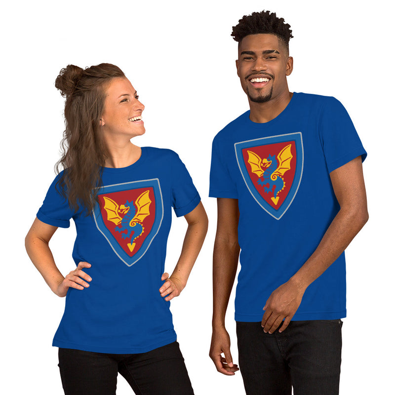 Vintage Castle Shield Dragon 2 Brick Minifigure Shirt