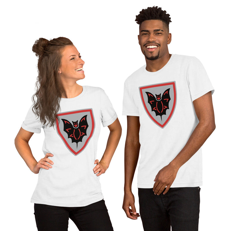 Vintage Castle Shield Bat Minifigure T-Shirt