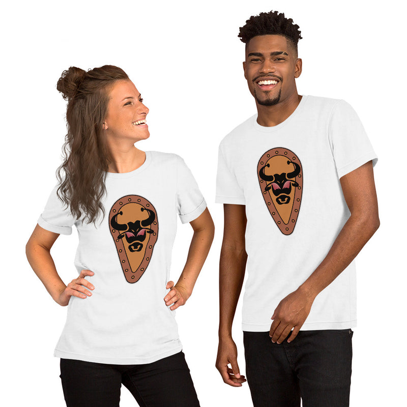Vintage Castle Shield Bull Brick Minifigure T-Shirt