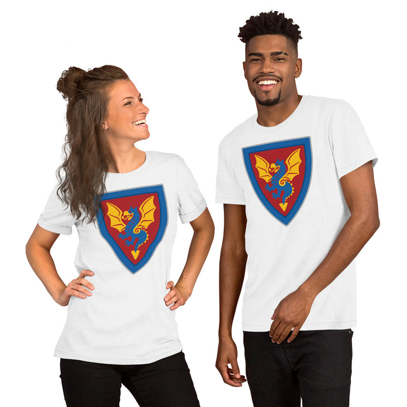 Vintage Castle Shield Dragon 2 Brick Minifigure Shirt