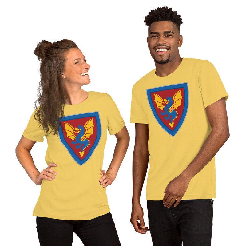 Vintage Castle Shield Dragon 2 Brick Minifigure Shirt