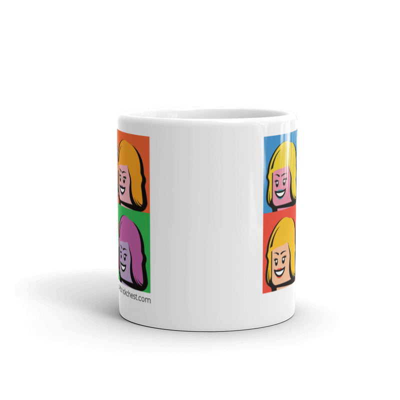 Brick Head Warhol White glossy mug