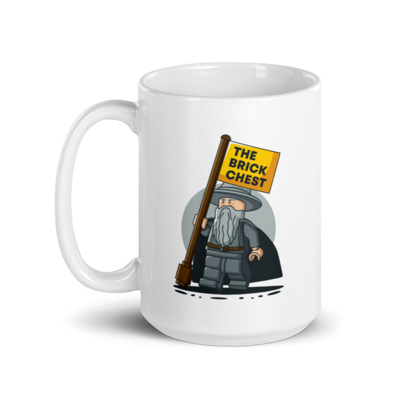 LOTR - Hobbit Gandalf Wizard White glossy mug