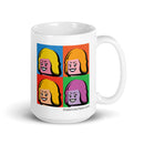 Brick Head Warhol Weiß glänzende Tasse