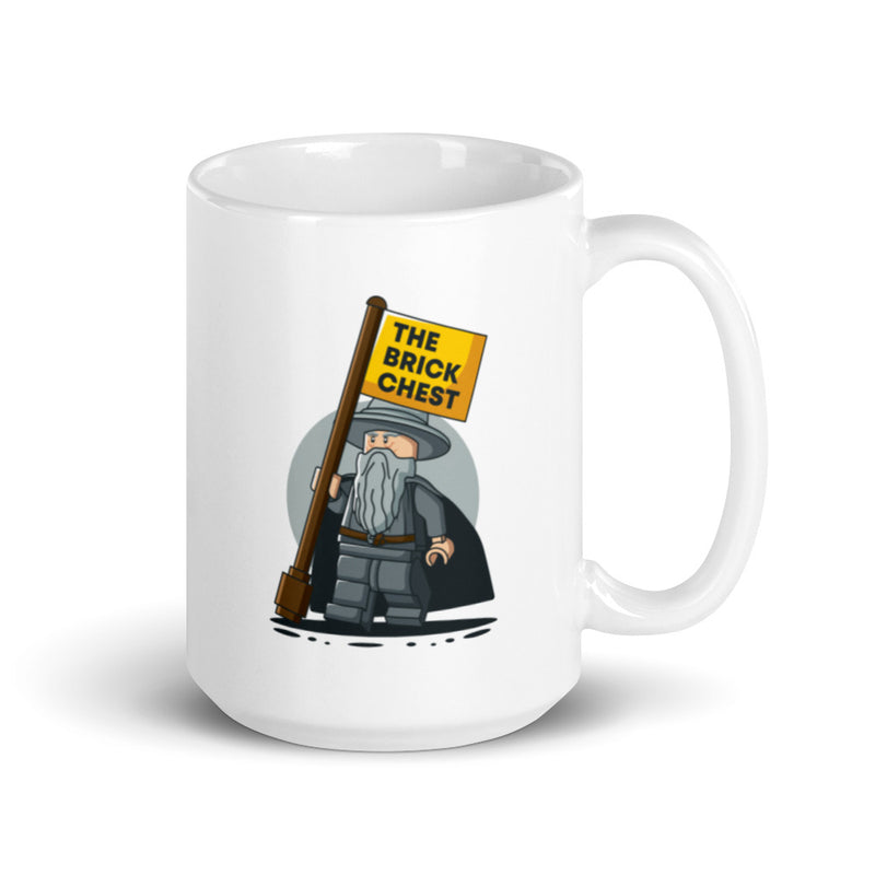 LOTR - Hobbit Gandalf Wizard White glossy mug