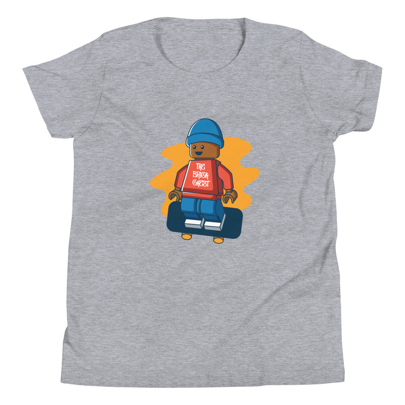 Skateboarder Minifigure Youth Short Sleeve T-Shirt