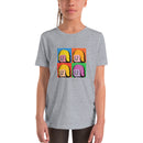 Warhol Art Style Woman Minifigure Youth Short Sleeve T-Shirt
