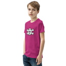 Brick Skelett Minifigur Kopf Pirat Crossbones Flagge Jugend Kurzarm T-Shirt