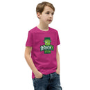 Brickn Stein Monster Minifigure Youth Short Sleeve T-Shirt