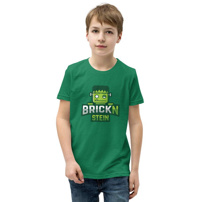 Brickn Stein Monster Minifigure Youth Short Sleeve T-Shirt