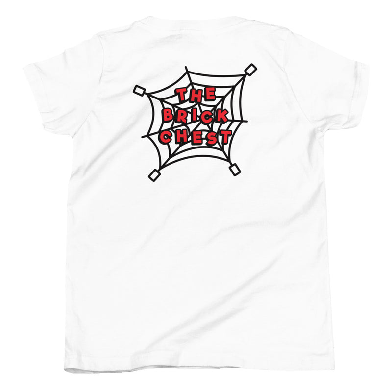 Benutzerdefiniertes Spidey Minifigurenkopf-Kurzarm-T-Shirt für Jugendliche